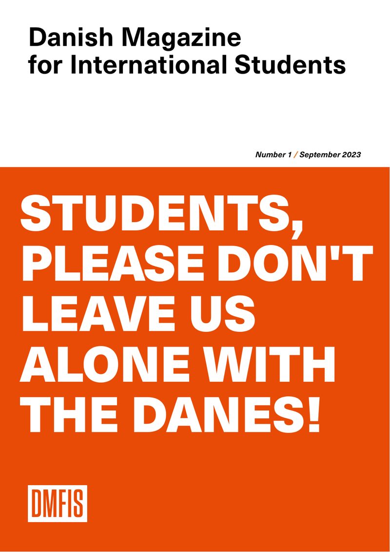 Forsiden af Danish Magazine for International Students, nr. 1, september 2023